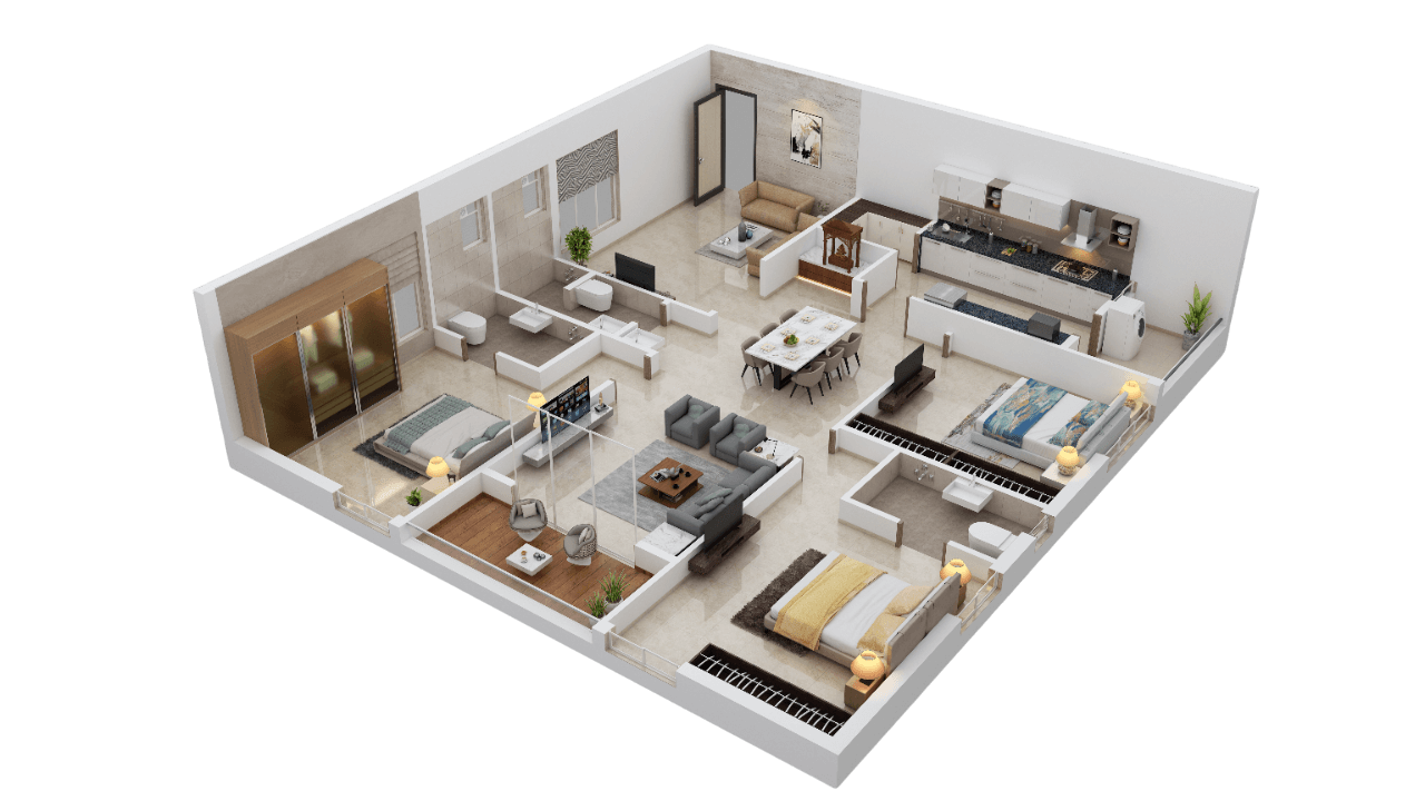 Detailed Floor Plan of Edara Infra Residential Building