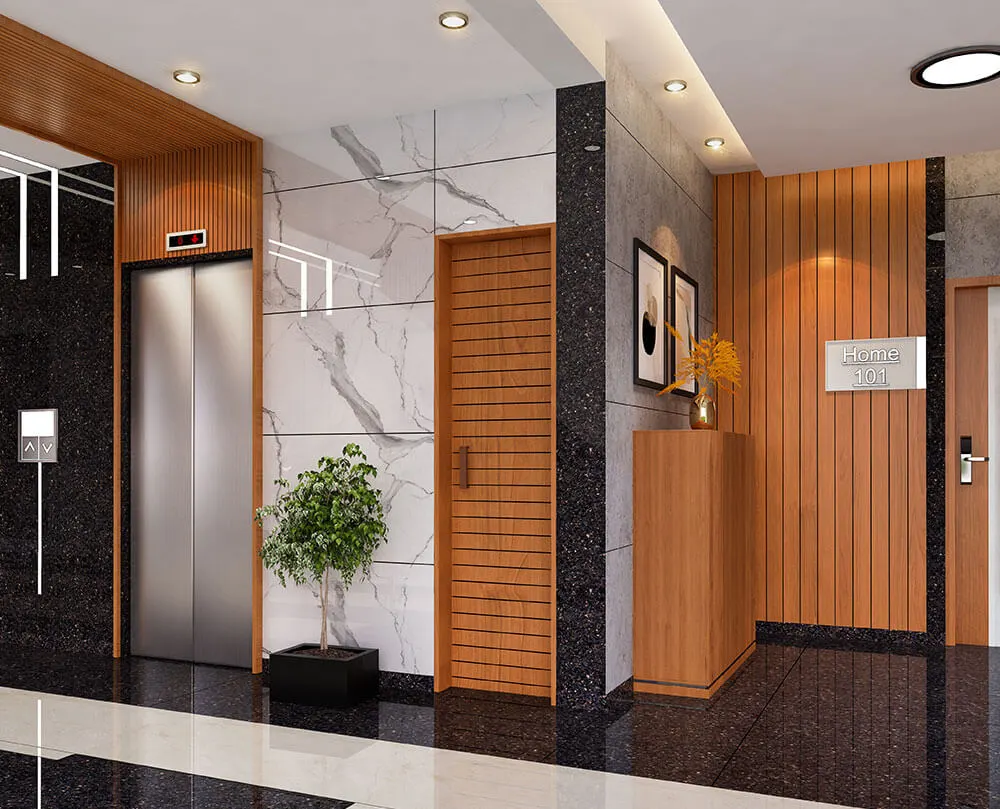 Elegant Lobby Area in Edara Infra Development